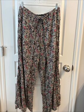 Denim & Supply Ralph Lauren Floral Boho Pants in Black & Red